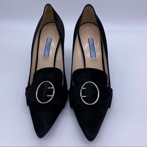 Prada. Women’s suede black shoes size 37.5